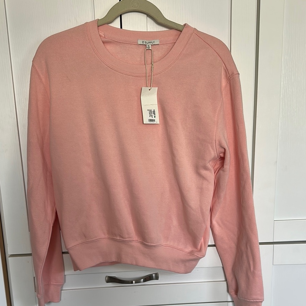 Z Supply Light Pink Crewneck